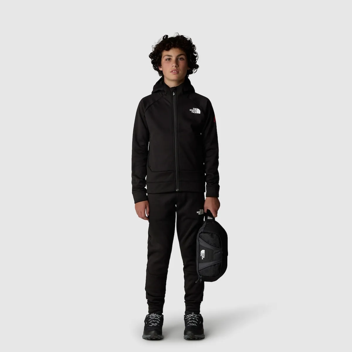 Детские спортивные штаны The North Face, черный/белый — фото 2