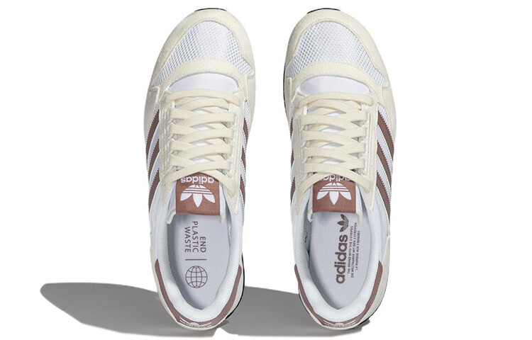 Кроссовки Adidas Originals ZX 500 Lifestyle Unisex, белый/коричневый — фото 4