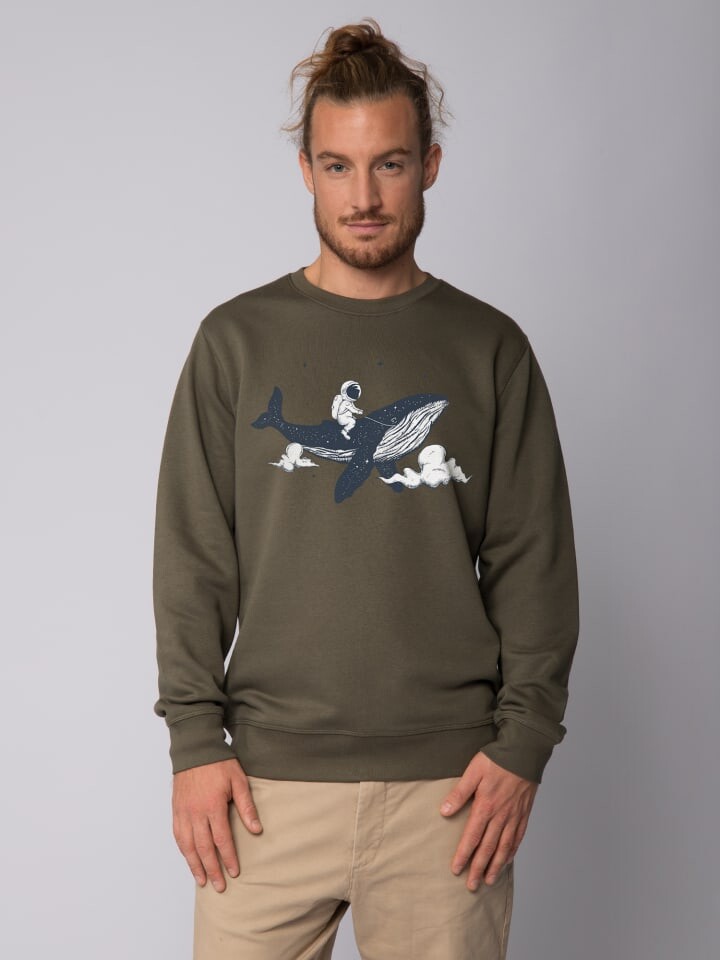 

Толстовка wat Apparel Spacewhale, хаки