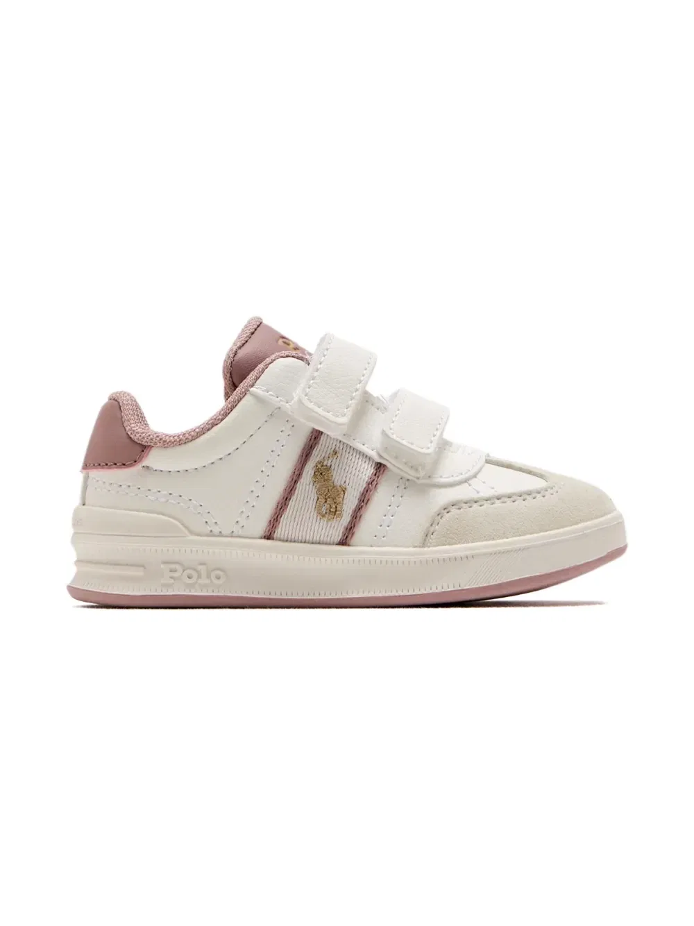 Кроссовки на липучках с логотипом Polo Ralph Lauren Kids, белый