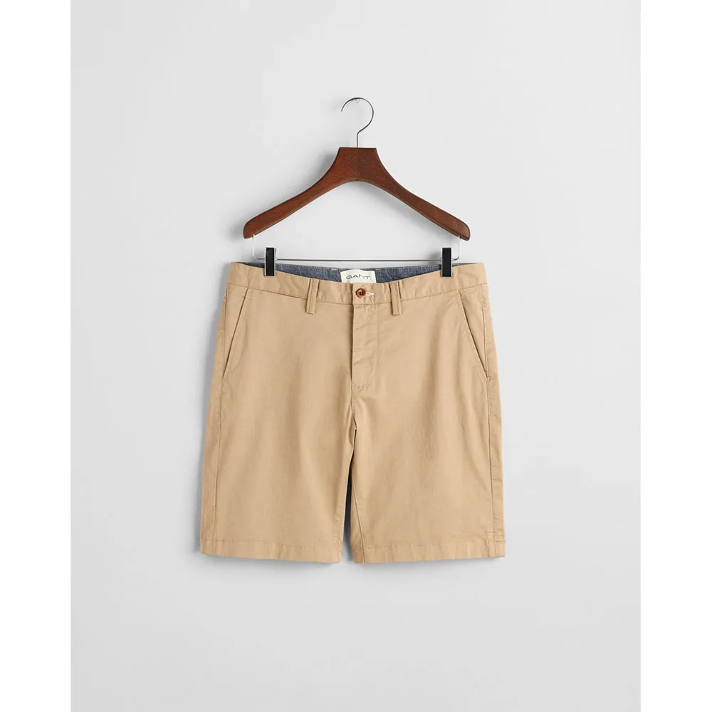 

Шорты Gant Twill Slim Fit, бежевый