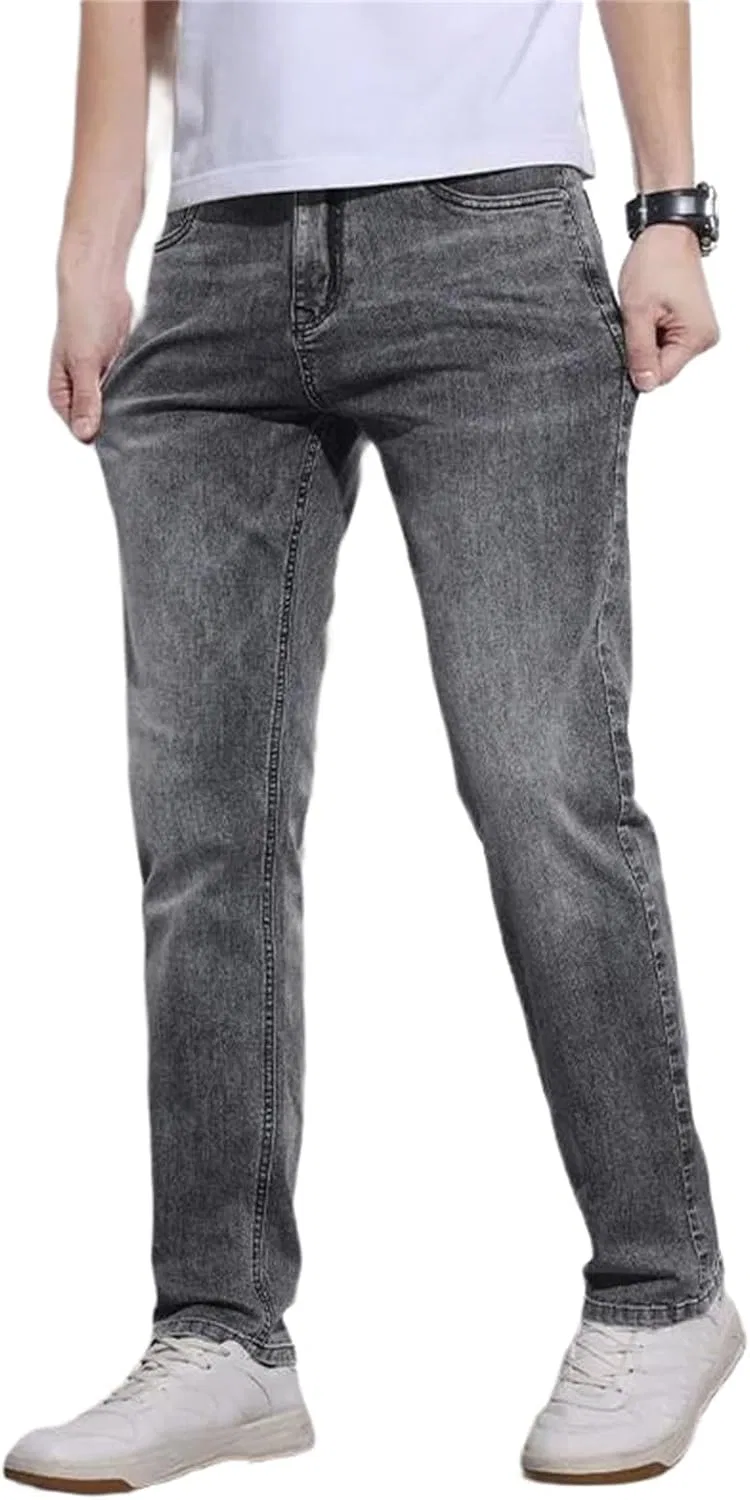 Джинсы Slim Straight, Серый9