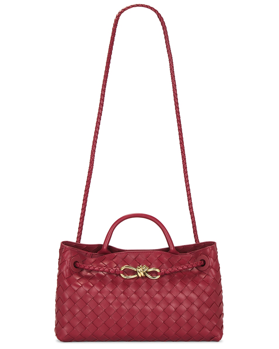 

Сумка East West Andiamo Bottega Veneta, Rosewood & Muse Brass