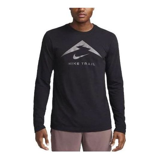 

Футболка Dri Fit Trail Running Футболка с длинным рукавом Nike, черный