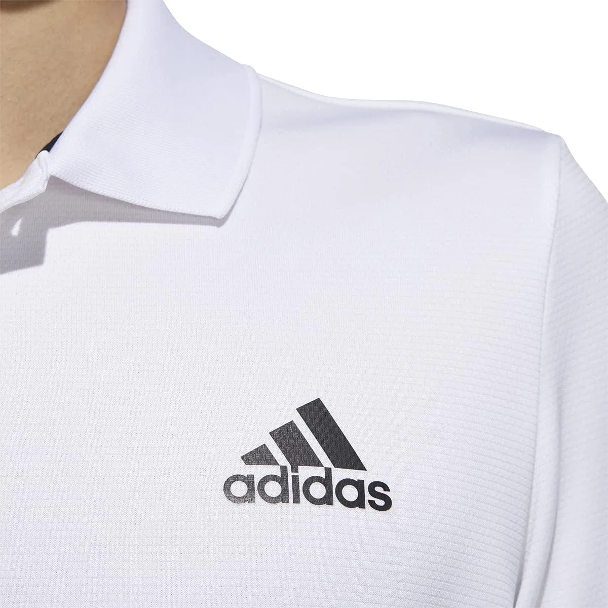 Поло мужское adidas Pulse Lime, White/Black — фото 2