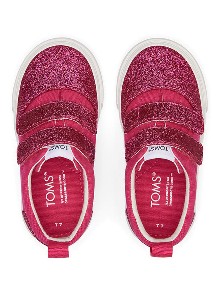 Кроссовки на шнуровке TOMS, розовый — фото 2