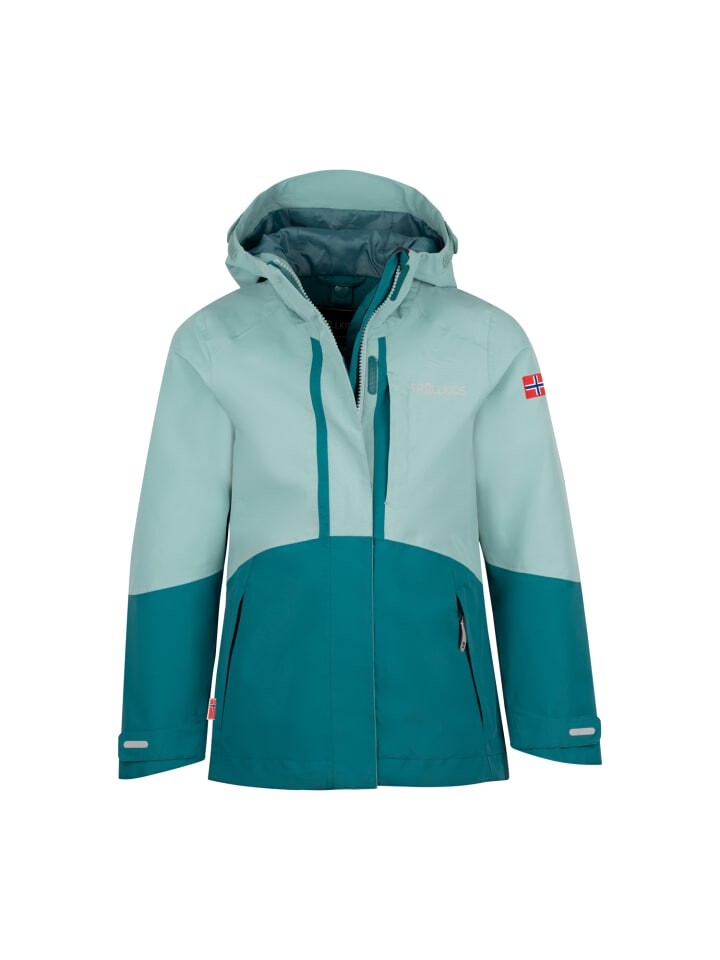 

Куртка Trollkids Skaland, цвет glacier green