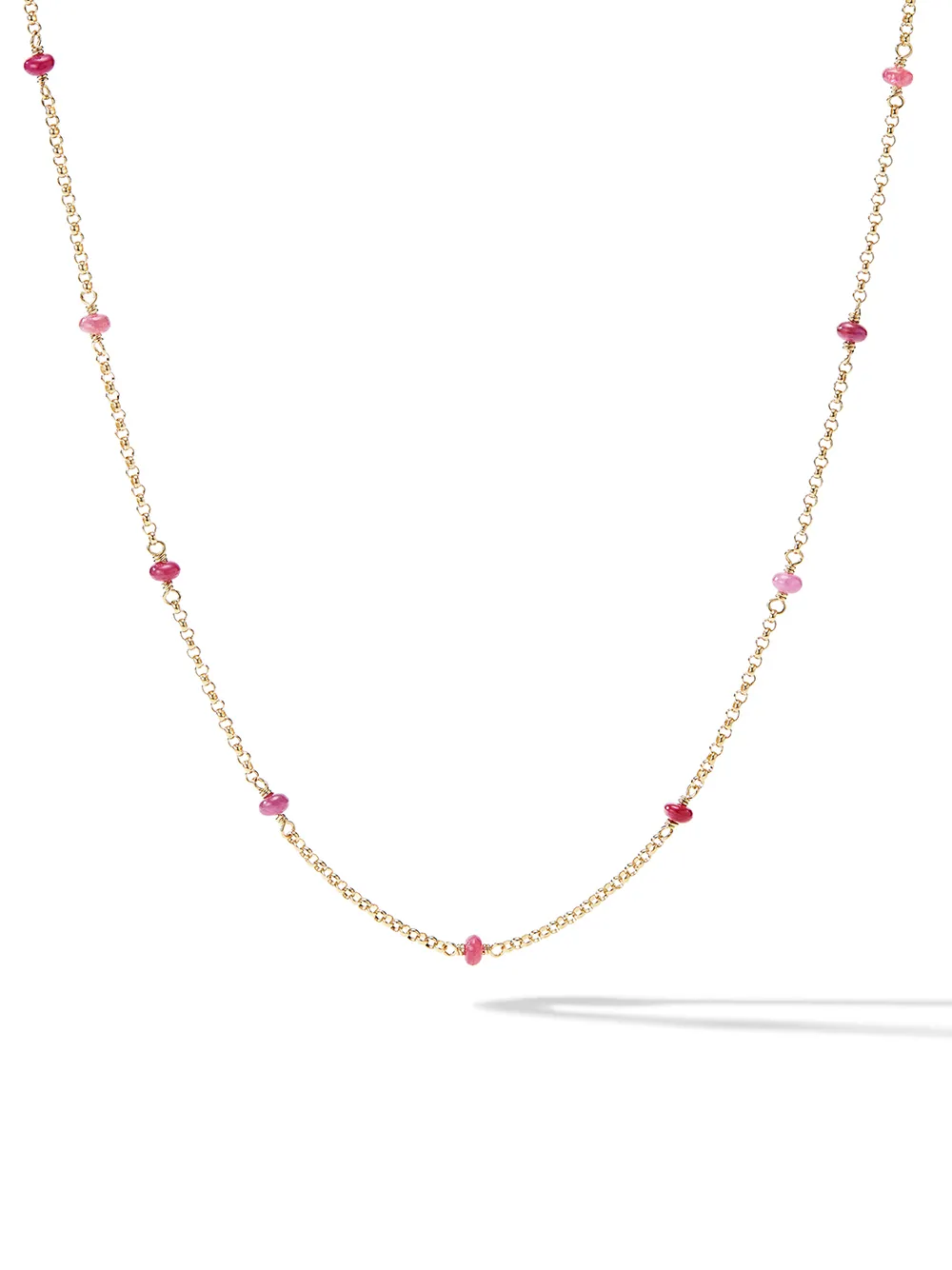 

Колье из желтого золота с рубинами David Yurman, золотой