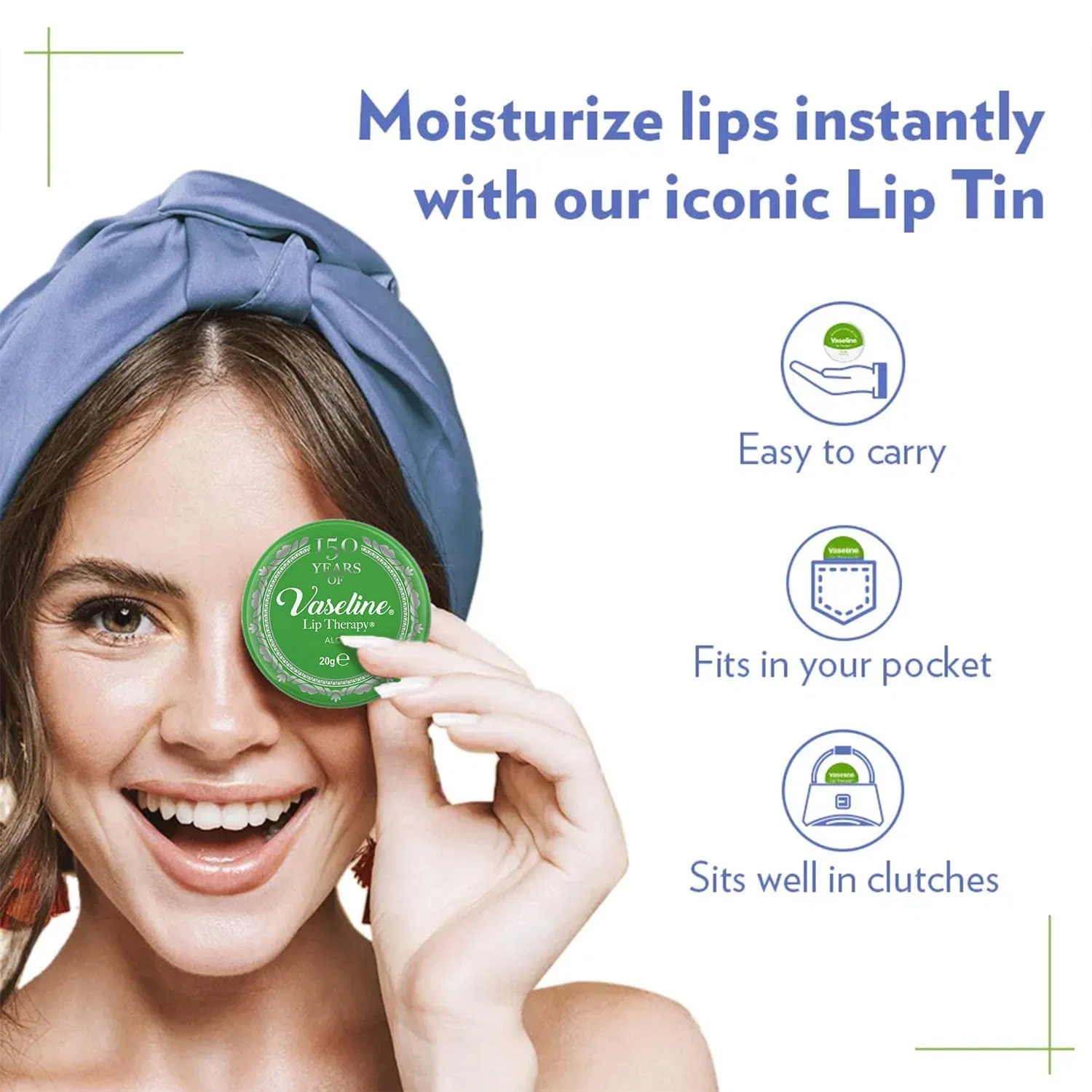 Бальзам для губ Vaseline Lip Therapy Aloe, 20 г Vaseline — фото 3