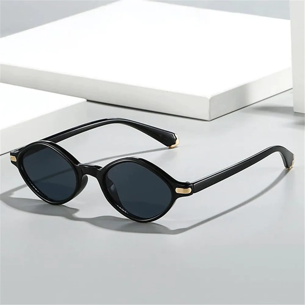 

Солнцезащитные очки UV400 с леопардовым принтом "Кошачий глаз" и заклепками для женщин и мужчин, для бега и занятий спортом на открытом воздухе UYPTK, Black Blue