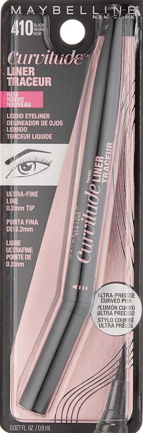 Подводка для глаз Maybelline Curvitude Liner, черный, 0.027 oz — фото 2