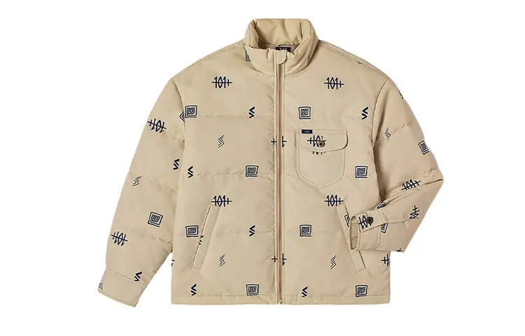 

Lee Мужская легкая куртка-пуховик цвета хаки, Light Khaki