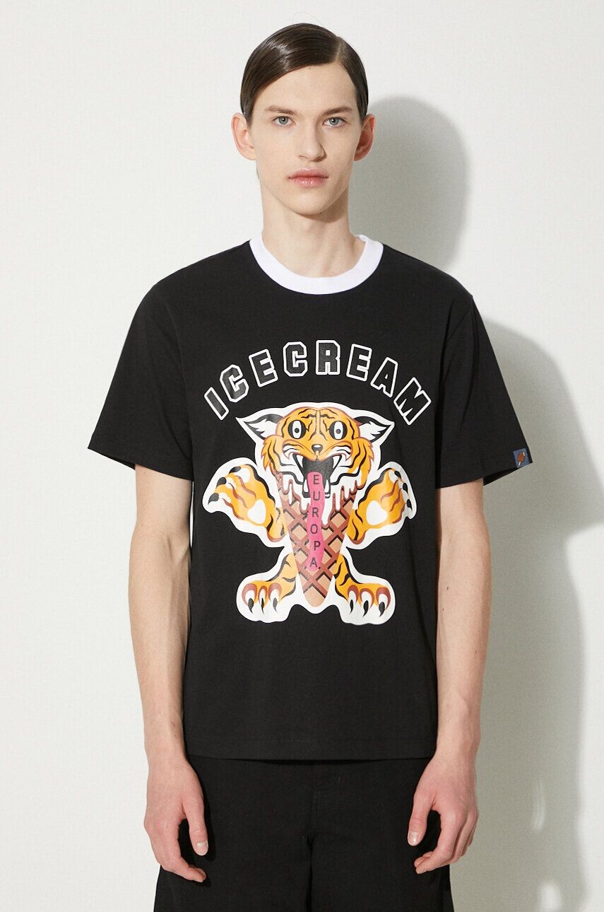 

Хлопковая футболка ICECREAM Tiger, черный