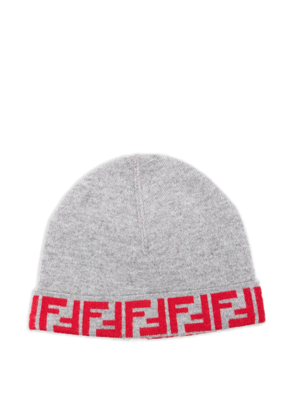 

Шапка бини с узором Zucca FENDI KIDS, серый