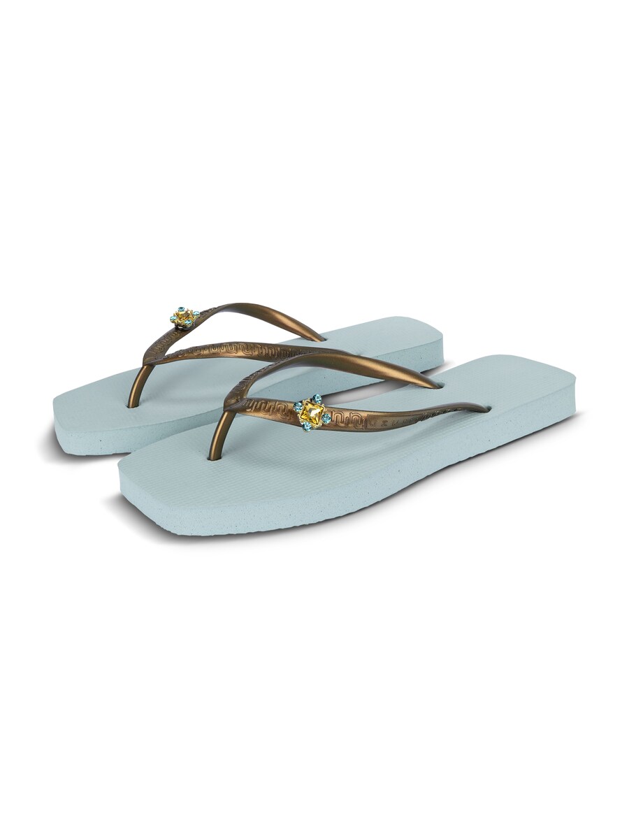 Сандалии с Т-образной перемычкой Uzurii Luxury Footwear Beach Azul, синий — фото 3