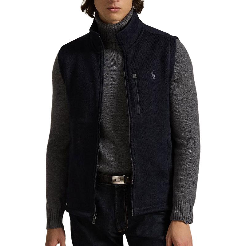 Безрукавка-жилет на молнии Polo Ralph Lauren, marine синий — фото 3