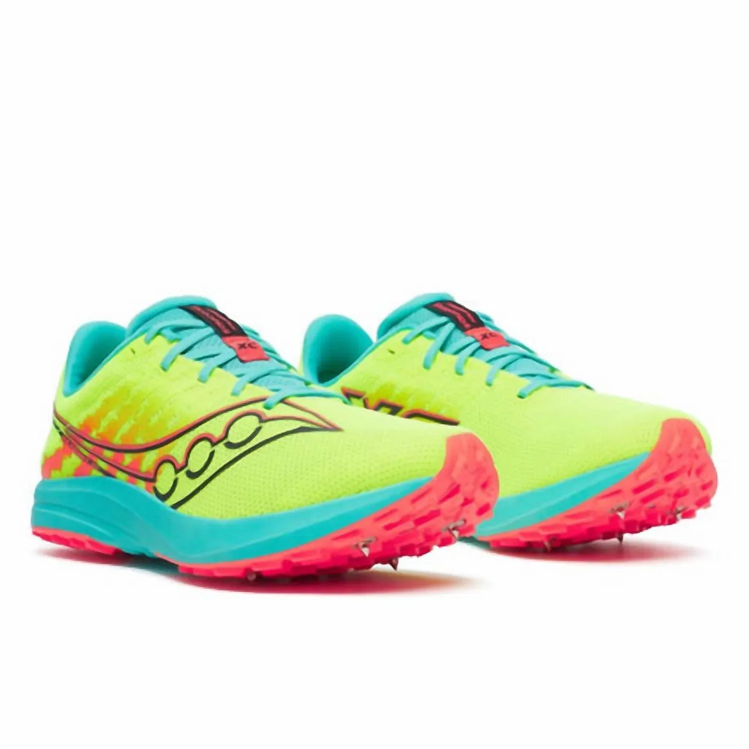 SAUCONY Мужские кроссовки Kilkenny Xc 10 с шипами, цвет Citron/mutant