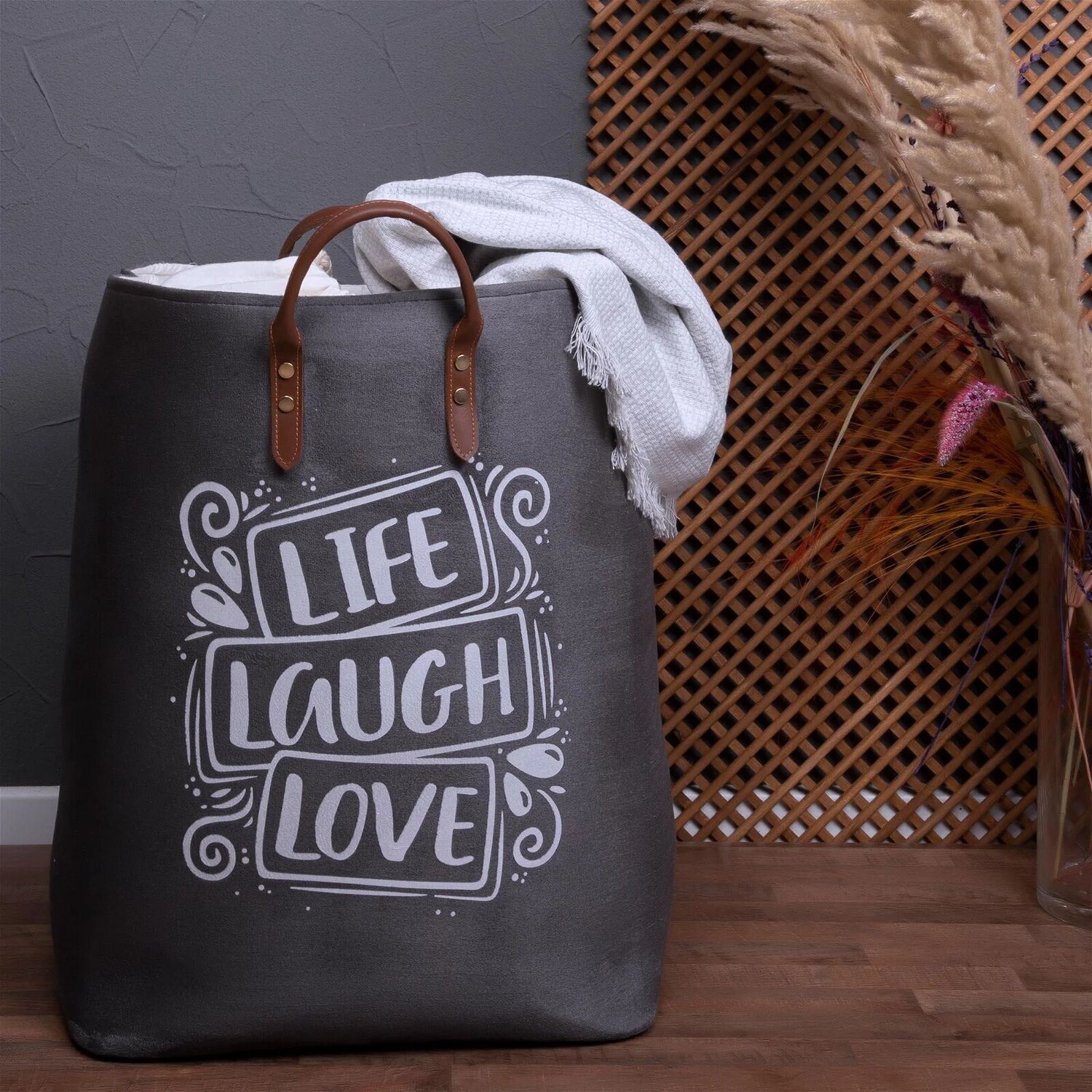 

Универсальная корзина для белья Simple Living на шнурке, антрацит