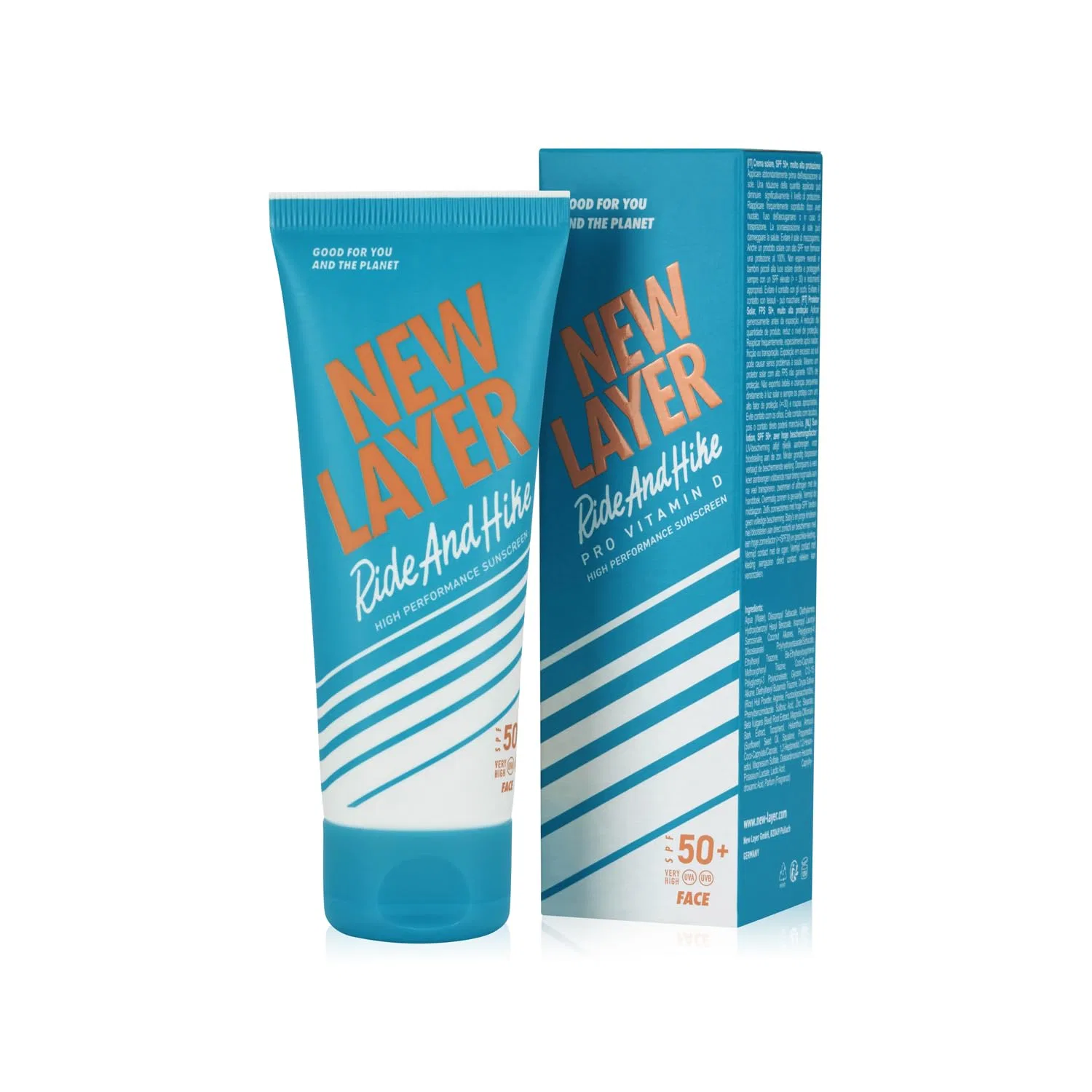 Солнцезащитный крем для лица NEW LAYER SPF 50+ с провитамином D New Layer