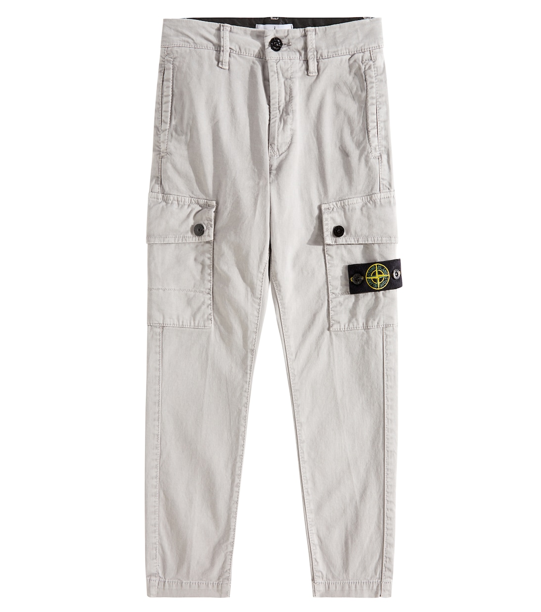 

Зауженные брюки из хлопка Stone Island Junior, Dust