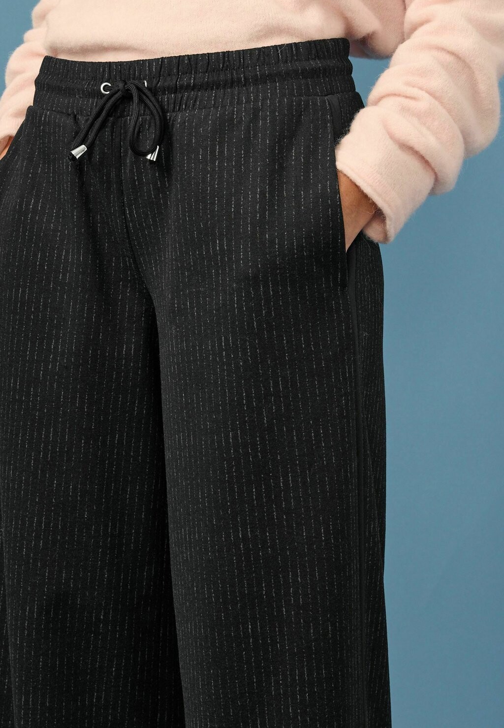 

Брюки BRUSHED WIDE LEG PETITE Next, черный