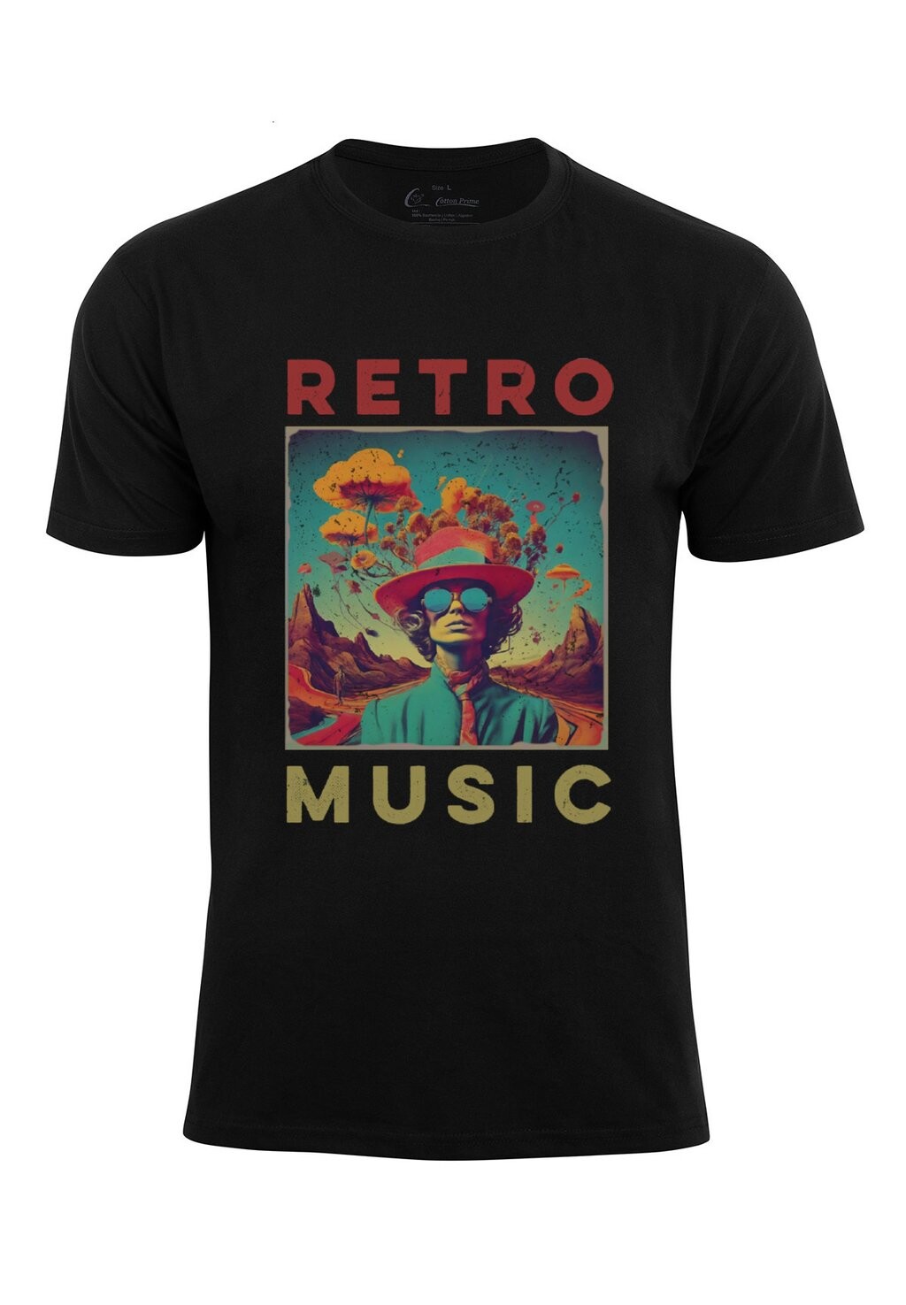 

Футболка с принтом RETRO MUSIC Cotton Prime, цвет rot