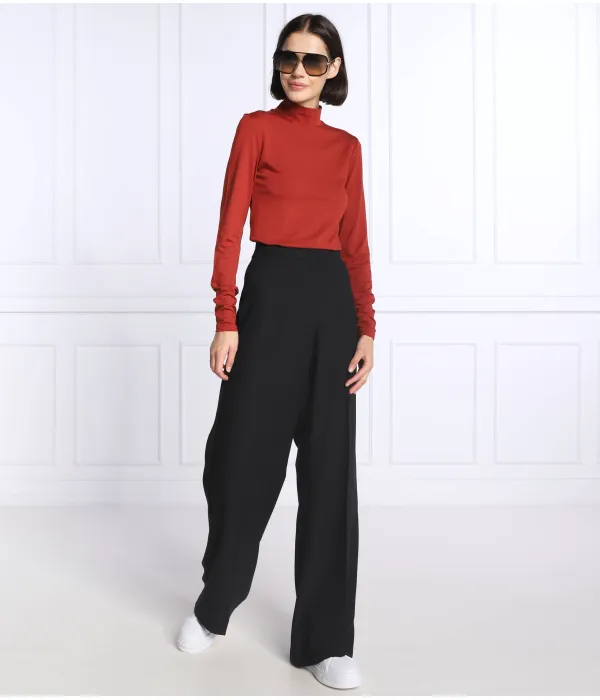 Кровавая блузка Slim fit Boss, коричневый — фото 2