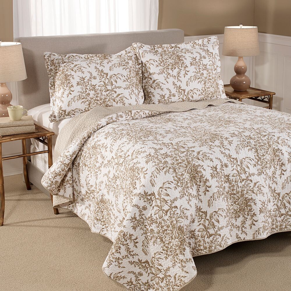 

Комплект одеял с цветочным принтом Laura Ashley Bedford, коричневый