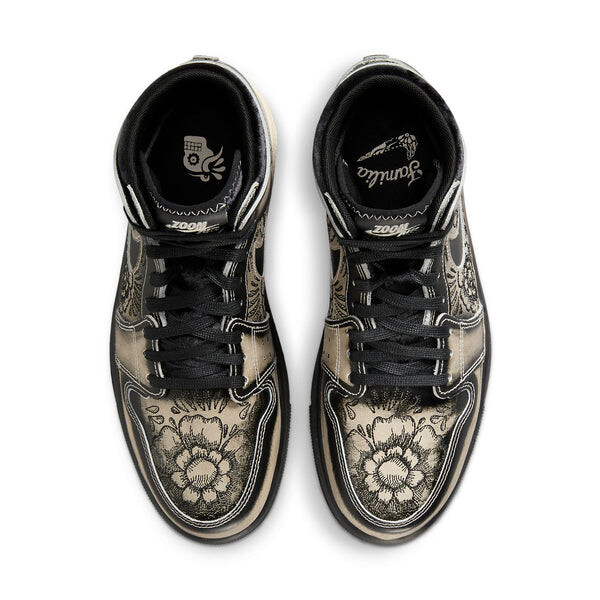 Кроссовки 1 высокие zoom air cmft 2 Air Jordan, черный — фото 3