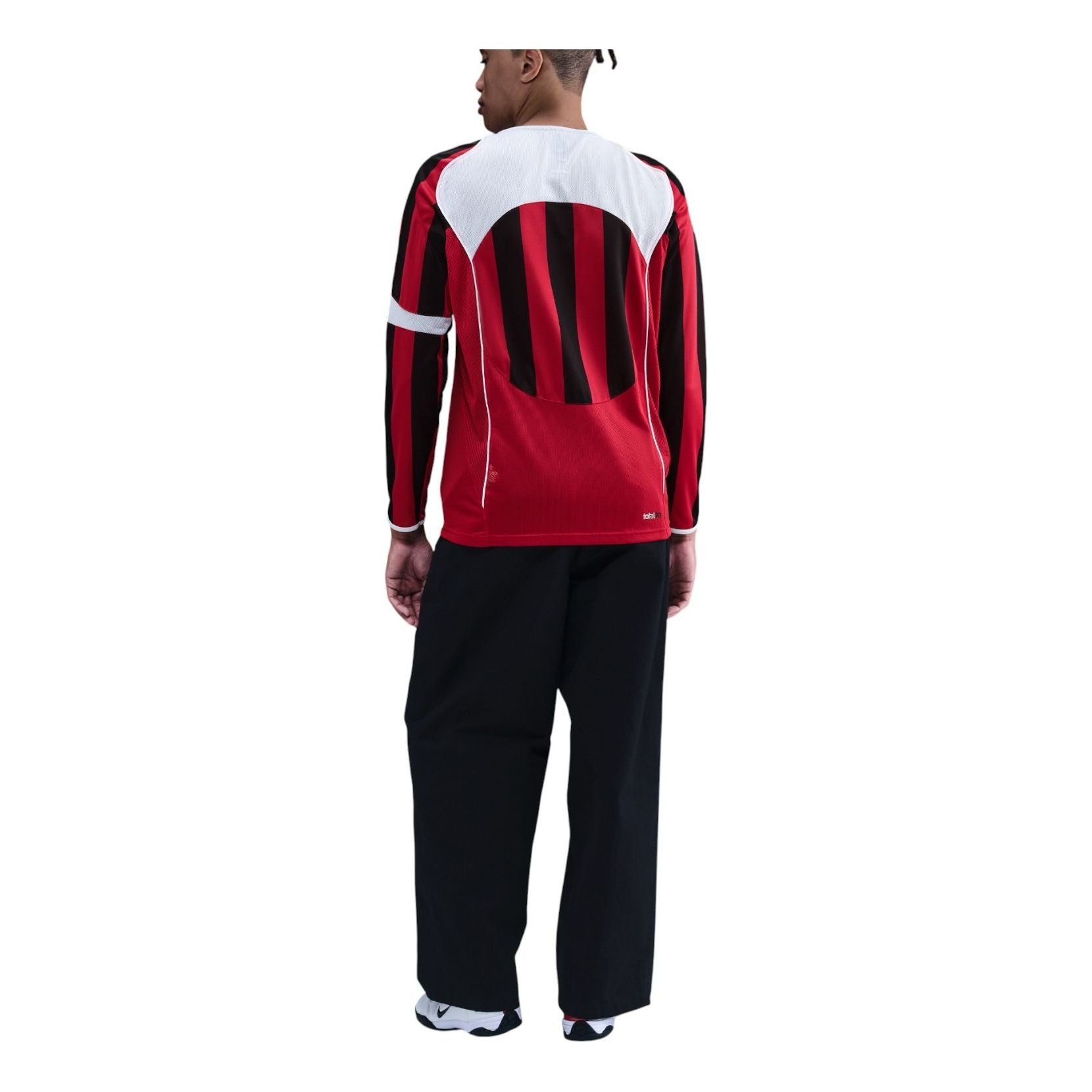 Футболка с длинными рукавами Nike Total 90 Dri-FIT, цвет «Gym Red White» — фото 3