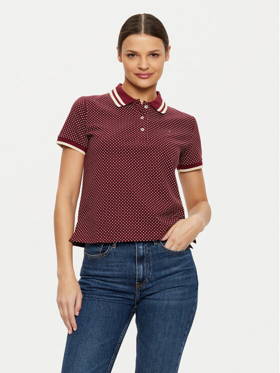 

Поло slim fit WW0WW43928 Tommy Hilfiger, красный