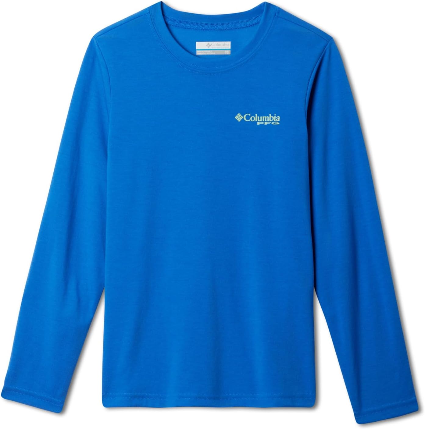 

Футболка Columbia Boys PFG с длинным рукавом и принтом, Vivid Blue/Fish Flow Salt