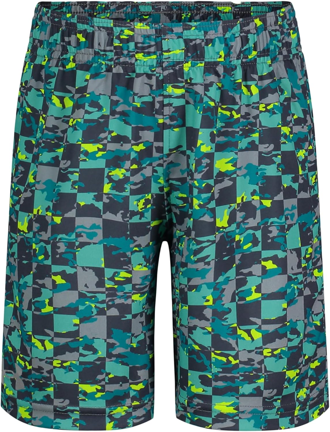 

Детские шорты Under Armour Prototype, эластичный пояс, мягкие и удобные., Radial Turq Checker