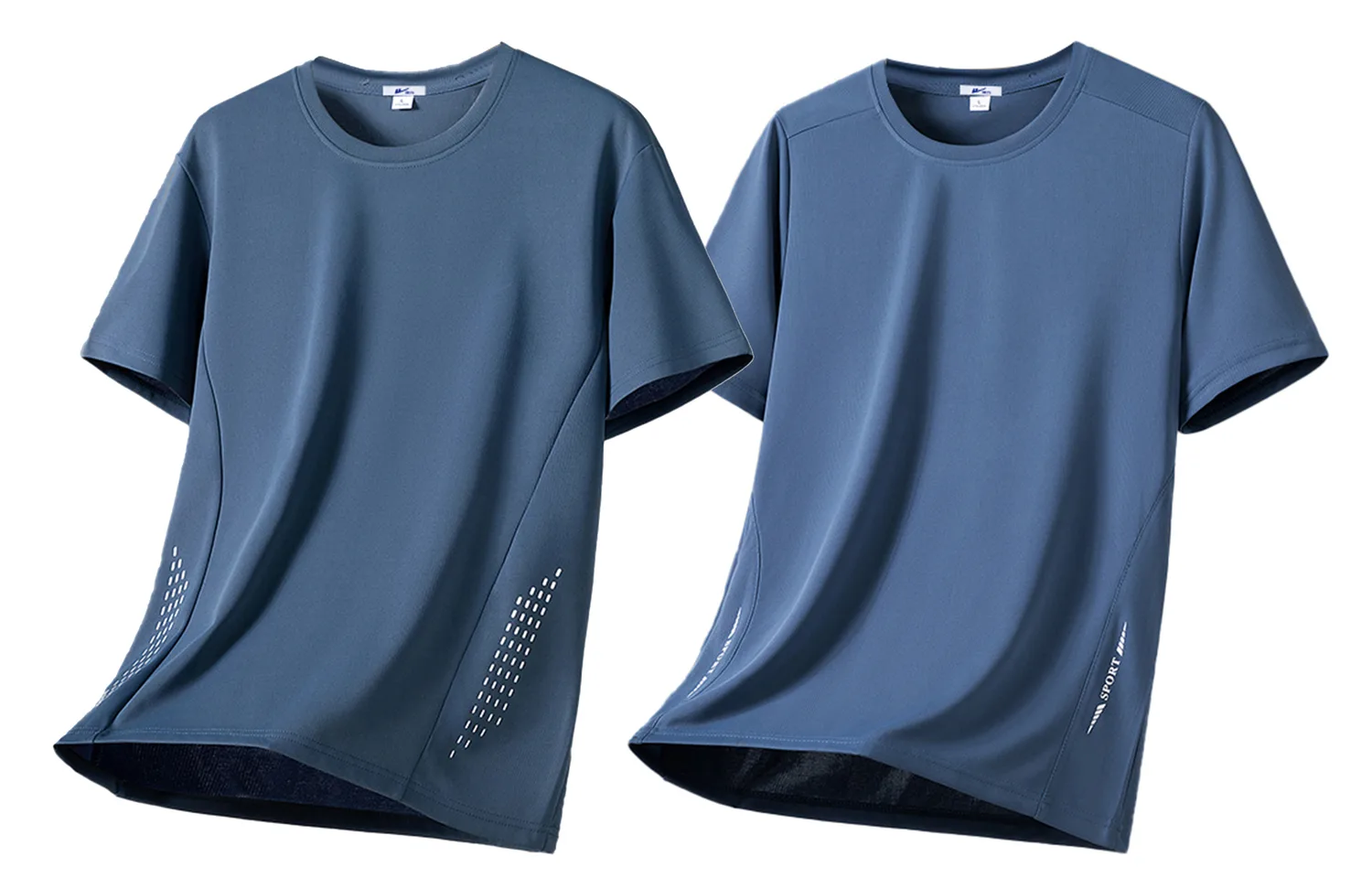 Коллекция "Riding The Wind" спортивная одежда унисекс WARRIOR, 21 Blue+17 Blue (2 Pack Ice Silk T-Shirt)
