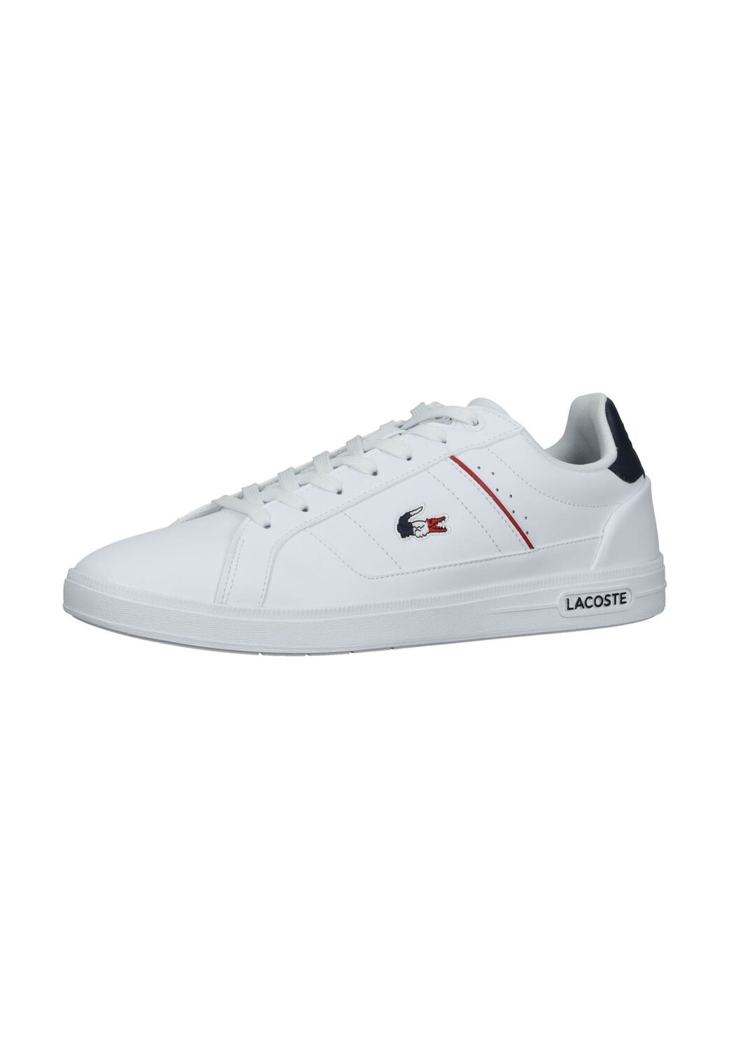 

Кроссовки из кожи/текстиля LACOSTE, цвет Wei_/blau