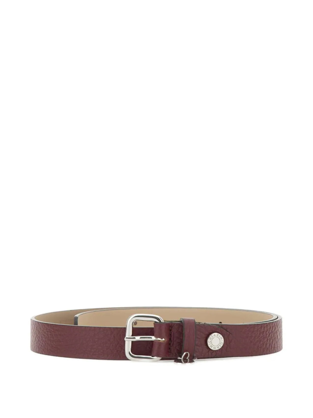 

Ремень GIANNI CHIARINI с пряжкой и фактурной галькой, красный