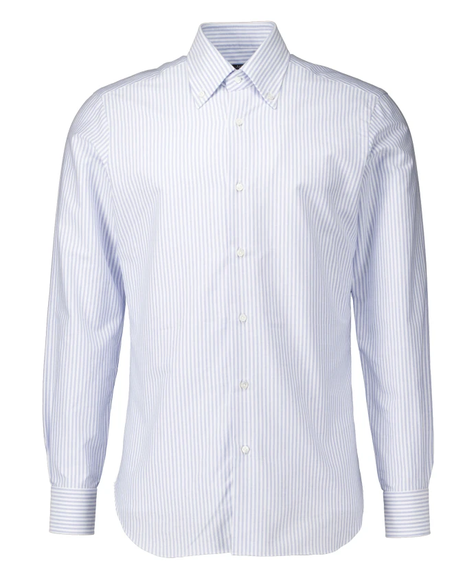 

Светло-Голубая рубашка с длинными рукавами Barba Napoli, синий