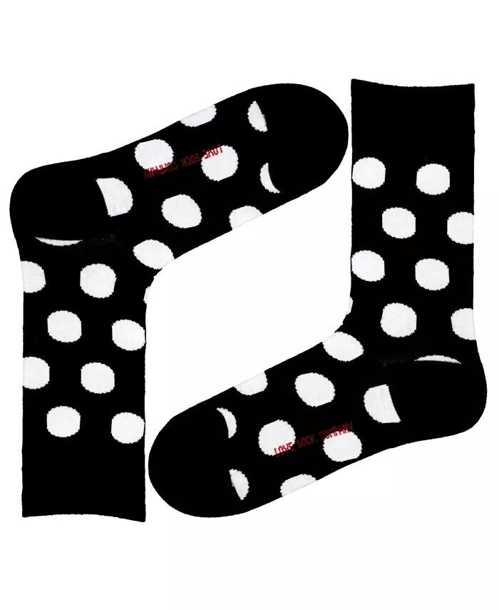 

Носки для экипажа из хлопка в большой горошек Love Sock Company, черный