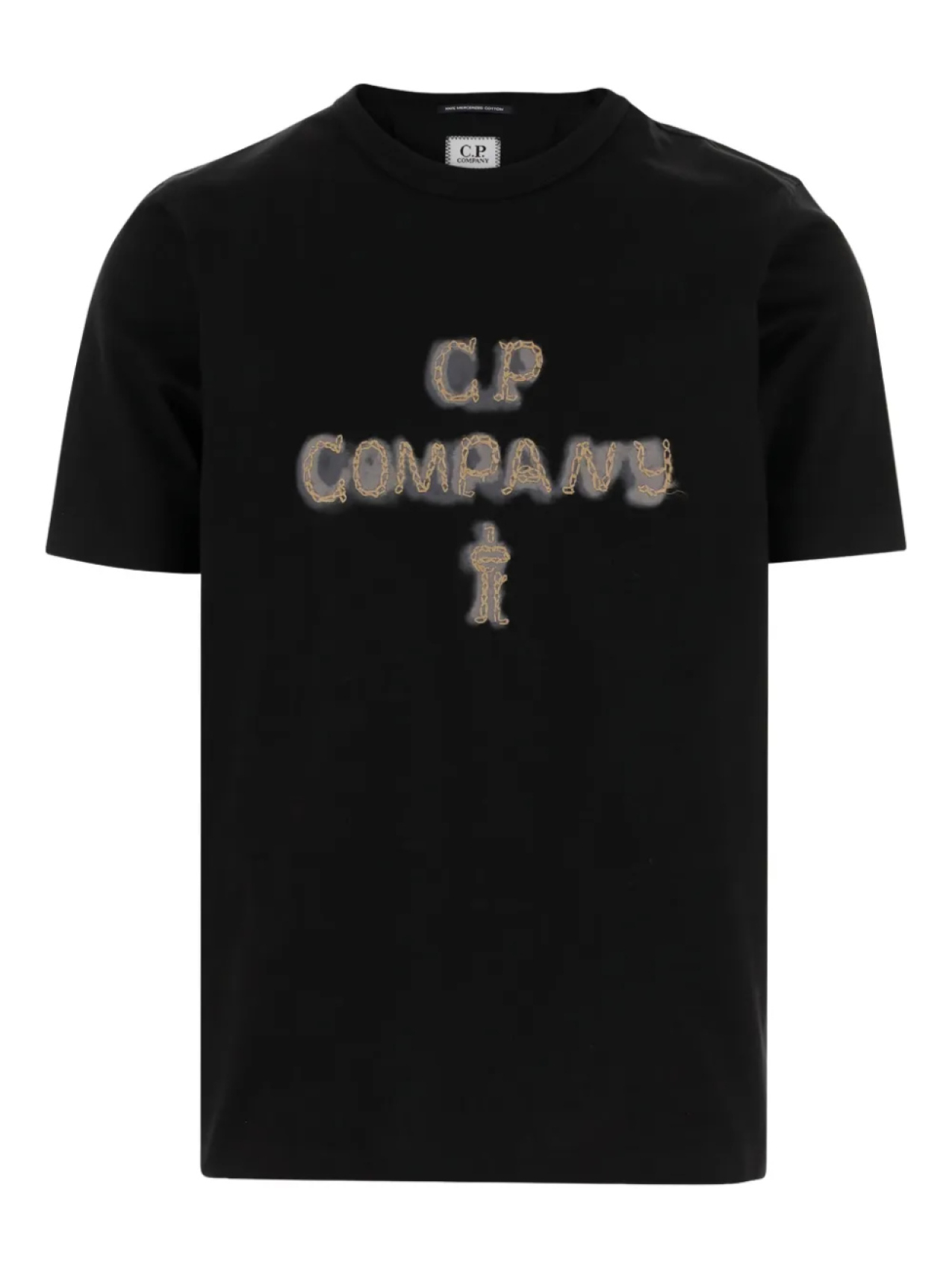 

Футболка с логотипом CP Company, украшенная цепочкой C.P. Company, черный