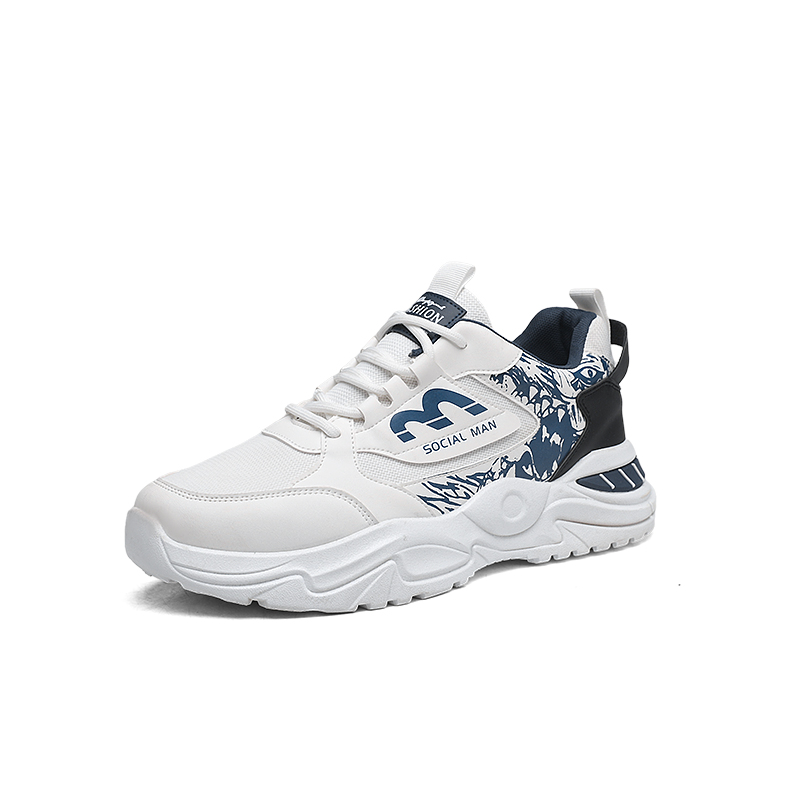 

Низкие повседневные туфли мужские SHOUBA, White Blue