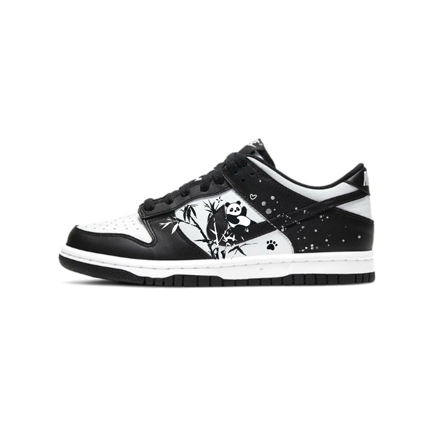 

Nike Скользоустойчивые, износостойкие, легкие низкие кеды для скейтбординга Unisex черно-белые, цвет Black White