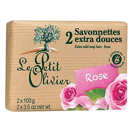 

Мыло Le Petit Olivier Provence Rose с маслами и парфюмерией из Грасса 2 x 100 г
