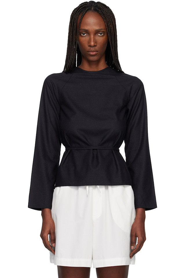 

Блузка-Фартук с длинными рукавами Baserange, черный