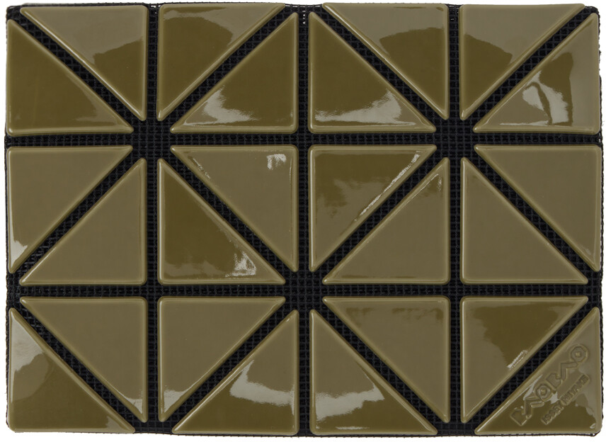 

Визитница цвета хаки с двумя отделениями BAO BAO ISSEY MIYAKE, Khaki/Lt. khaki
