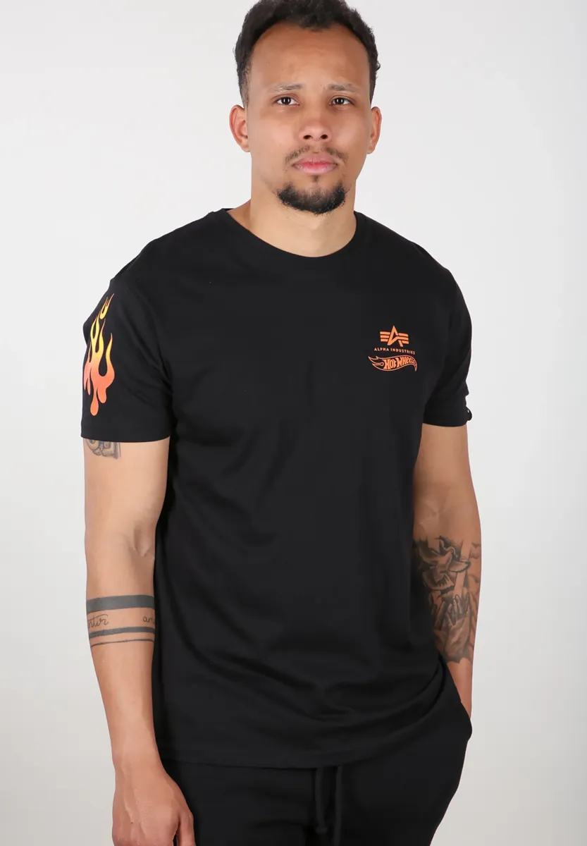 

Футболка Alpha Industries " Alpha Industries Мужская - Футболки Flame T", черный