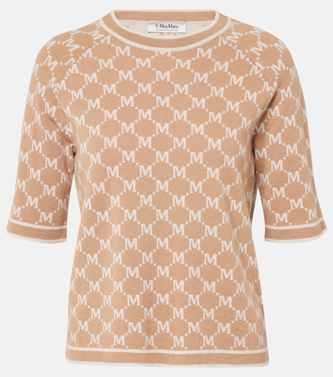 

Шерстяной и кашемировый свитер Portici S Max Mara, Jacquard Fond