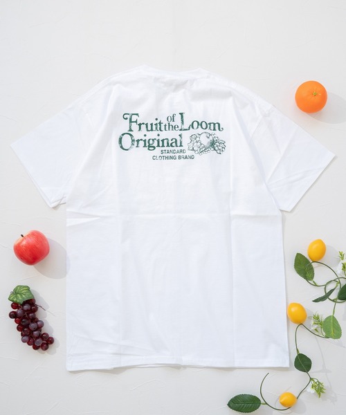 

Футболка с принтом, унисекс, короткий рукав FRUIT OF THE LOOM, белый