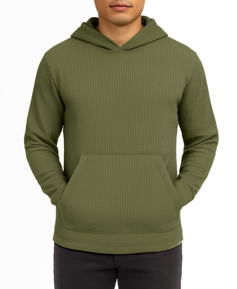 

Мужская термотолстовка с вафельной вязкой Blue Ice, Olive