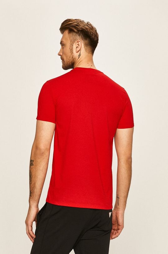 Хлопковая футболка Lacoste, красный — фото 3