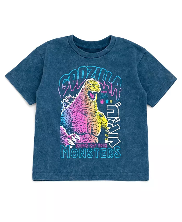 

Майка для мальчиков в семейном стиле Godzilla, синий